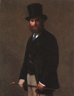 Oil portrait Painting - Portrait of Edouard Manet  1867 by Fantin-Latour, Henri