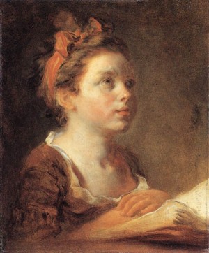 Oil fragonard, jean-honore Painting - A Young Scholar   1775-78 by Fragonard, Jean-Honore