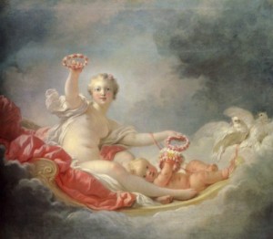  Photograph - Venus and Cupid by Fragonard, Jean-Honore