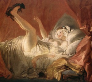  Photograph - Young Woman Playing with a Dog     1765-72 by Fragonard, Jean-Honore