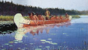 Oil frederic remington Painting - Great Explorers by Frederic Remington
