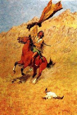 Oil frederic remington Painting - If Skulls Could Speak by Frederic Remington