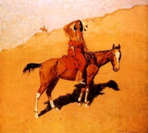 Oil frederic remington Painting - Scout by Frederic Remington