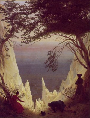 Oil friedrich, caspar david Painting - Chalk Cliffs on Rugen  1818-19 by Friedrich, Caspar David