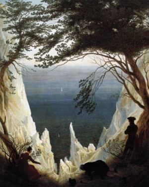 Oil friedrich, caspar david Painting - Chalk Cliffs on Rugen  c. 1818 by Friedrich, Caspar David