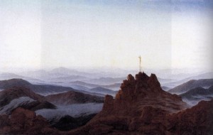Oil the Painting - Morning in the Riesengebirge   1810-11 by Friedrich, Caspar David