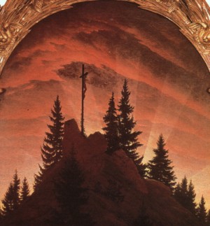 Oil friedrich, caspar david Painting - The Cross in the Mountains, 1808 by Friedrich, Caspar David