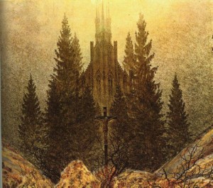 Oil friedrich, caspar david Painting - The Cross on the Mountain by Friedrich, Caspar David