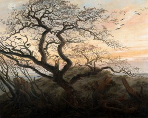 Oil friedrich, caspar david Painting - The Tree of Crows   c. 1822 by Friedrich, Caspar David