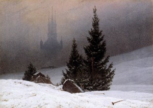Oil landscape Painting - Winter Landscape  1811 by Friedrich, Caspar David