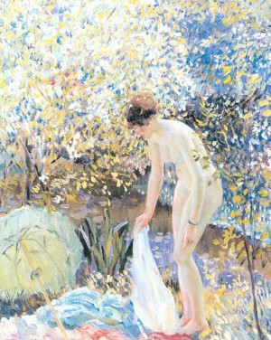  Photograph - Cherry Blossoms   By 1913 by Frieseke, Frederick Carl