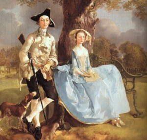  Photograph - Mr. and Mrs. Andrews(detail )  1750 by Gainsborough, Thomas