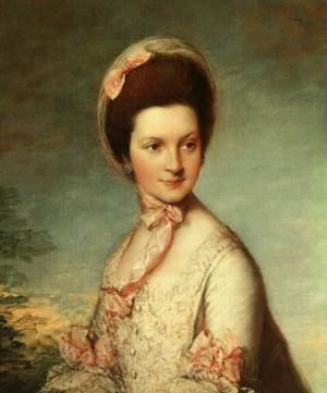 Oil portrait Painting - Portrait by Gainsborough, Thomas