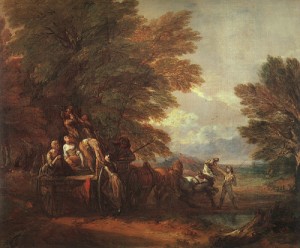 Oil gainsborough, thomas Painting - The Harvest Wagon  1767 by Gainsborough, Thomas