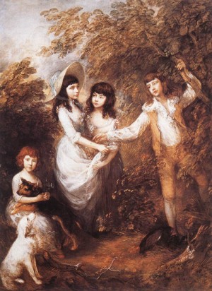 Oil gainsborough, thomas Painting - The Marsham Children    1787 by Gainsborough, Thomas