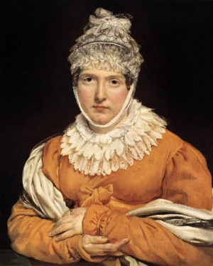 Oil gericault, theodore Painting - Portrait of Madame Recamier by Gericault, Theodore