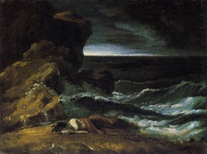 Oil gericault, theodore Painting - The Wreck   1821-24 by Gericault, Theodore