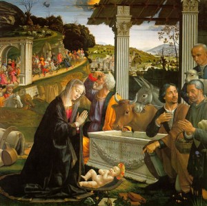 Oil ghirlandaio, domenico Painting - Nativity, 1485 by Ghirlandaio, Domenico