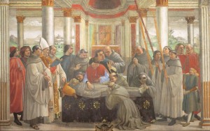 Oil ghirlandaio, domenico Painting - Obsequies of St. Francis by Ghirlandaio, Domenico