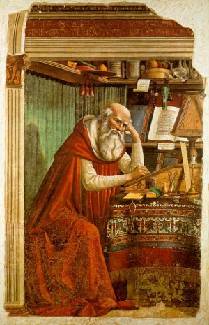 Oil ghirlandaio, domenico Painting - Saint Jerome in his Study, 1480 by Ghirlandaio, Domenico