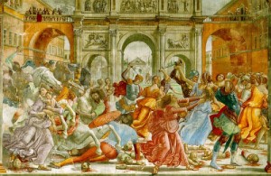 Oil ghirlandaio, domenico Painting - Slaughter of the Innocents, 1485-90 by Ghirlandaio, Domenico