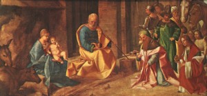 Oil giorgione Painting - Adoration of the Magi by Giorgione