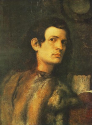 Oil giorgione Painting - Portrait of a Young Man by Giorgione
