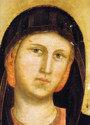 Oil madonna Painting - Madonna and Child Enthroned  c.1295-97 by Giotto di Bondone