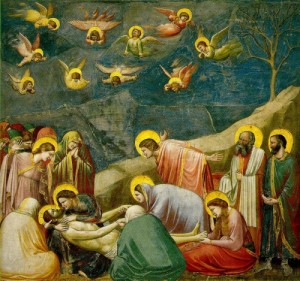Oil giotto di bondone Painting - The Mourning of Christ    c. 1305 by Giotto di Bondone