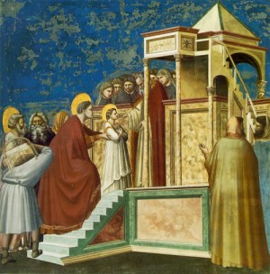 Oil giotto di bondone Painting - The Presentation of the Virgi  c.1305 by Giotto di Bondone