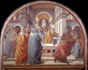 Oil gozzoli, benozzo Painting - Expulsion of Joachim from the Temple   1491 by Gozzoli, Benozzo