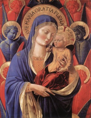 Oil gozzoli, benozzo Painting - Madonna and Child   c. 1460 by Gozzoli, Benozzo