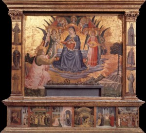 Oil gozzoli, benozzo Painting - Madonna della Cintola  1450 by Gozzoli, Benozzo