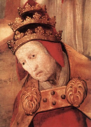Oil the Painting - Establishment of the Santa Maria Maggiore in Rome     1517-19 by Grunewald, Matthias
