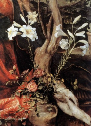 Oil grunewald, matthias Painting - Stuppach Madonna (detail)   1517-19 by Grunewald, Matthias