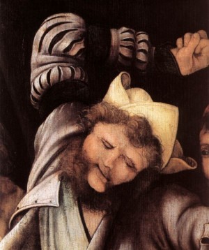 Oil the Painting - The Mocking of Christ (detail)   1503 by Grunewald, Matthias