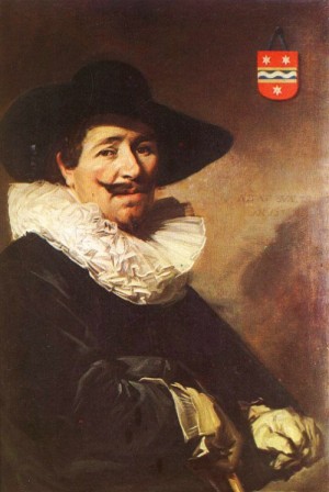 Oil van Painting - Andries van der Horn 1638 by Hals, Frans