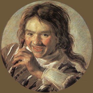 Oil hals, frans Painting - Boy holding a Flute   1626-28 by Hals, Frans