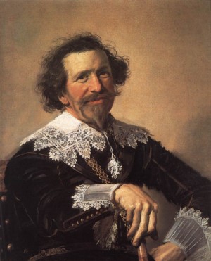 Oil van Painting - Pieter van den Broecke   c. 1633 by Hals, Frans