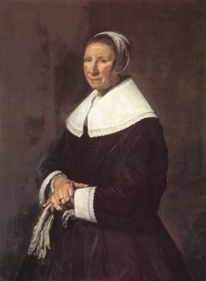 Oil hals, frans Painting - Portrait of a Woman    1648-50 by Hals, Frans