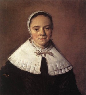 Oil woman Painting - Portrait of a Woman    1655-60 by Hals, Frans