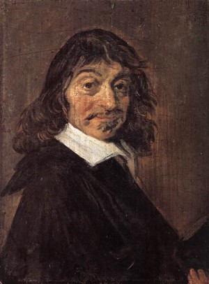 Oil hals, frans Painting - Rene Descartes    c. 1649 by Hals, Frans