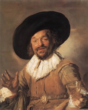 Oil hals, frans Painting - The Merry Drinker    1628-30 by Hals, Frans