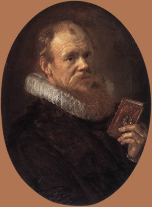 Oil hals, frans Painting - Theodorus Schrevelius   1617 by Hals, Frans