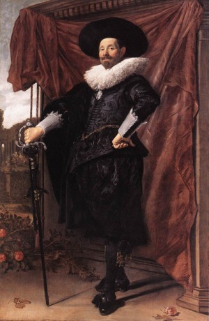 Oil van Painting - Willem van Heythuyzen    c. 1625 by Hals, Frans