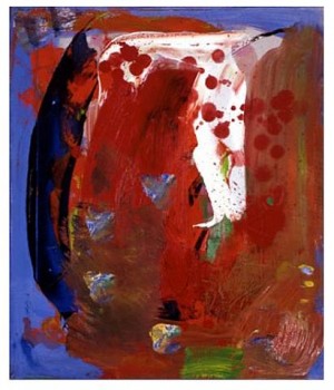 Oil red Painting - Red Bird, 1951 by Hans Hofmann