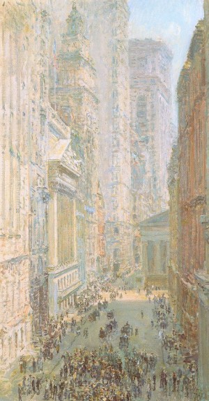 Oil hassam, childe Painting - Lower Manhattan   1907 by Hassam, Childe