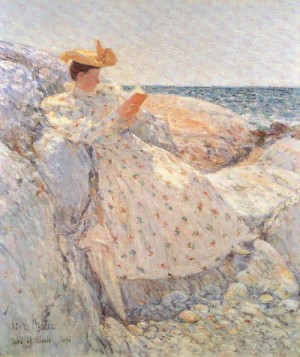 Oil summer Painting - Summer Sunlight   1892 by Hassam, Childe