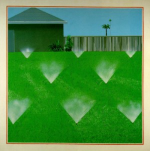 Oil Painting - A Lawn Being Sprinkled     1967 by Hockney, David