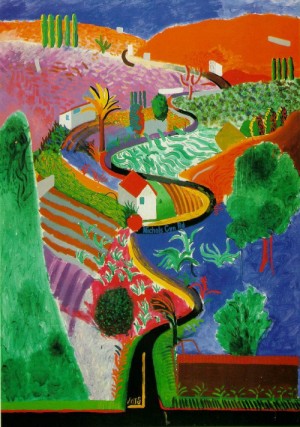 Oil Painting - Nichols Canyon by Hockney, David